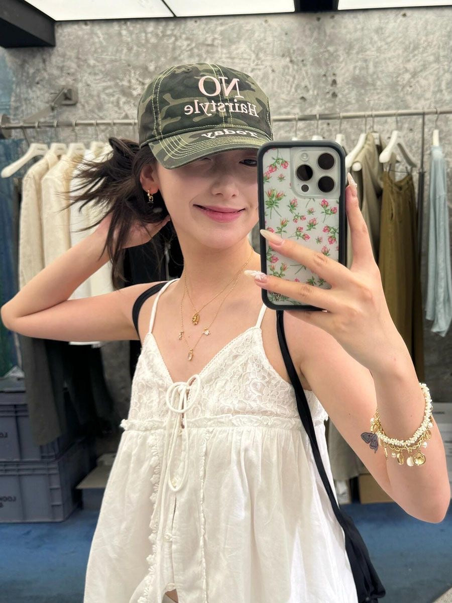 "NO Hairstyle Today" Camouflage Baseball Cap