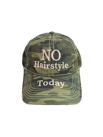 "NO Hairstyle Today" Camouflage Baseball Cap