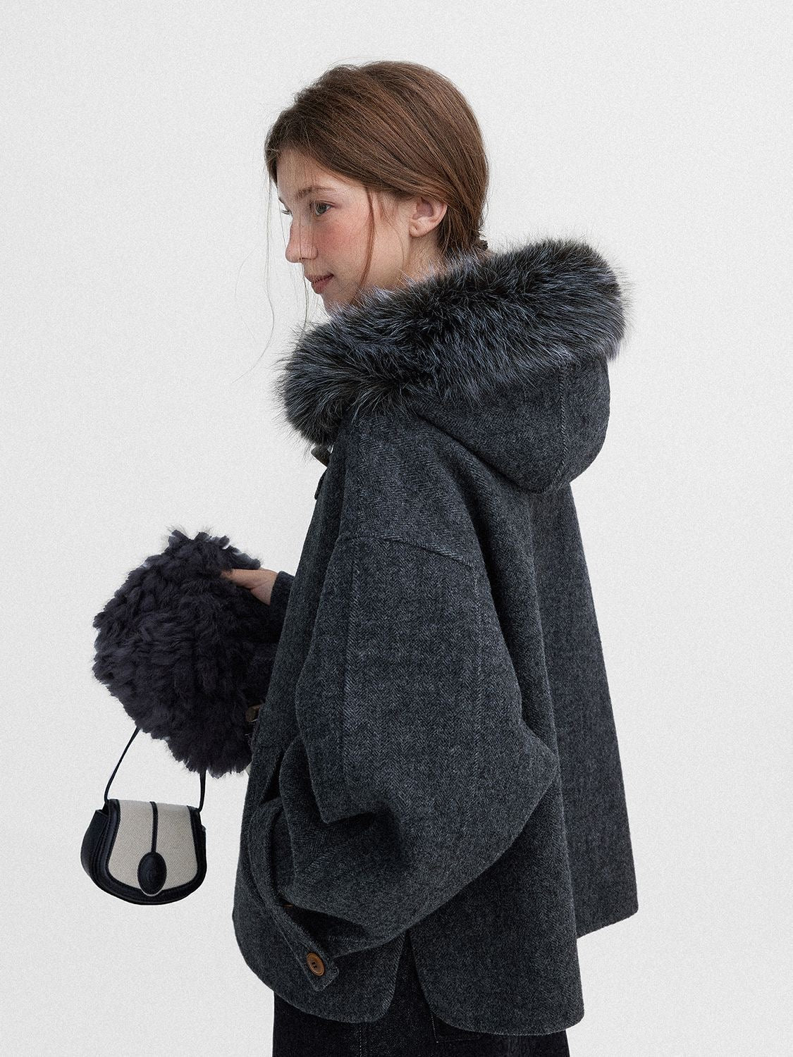 Winter Luxe Fur Toggle Coat