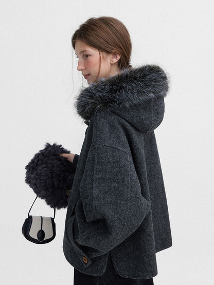 Winter Luxe Fur Toggle Coat