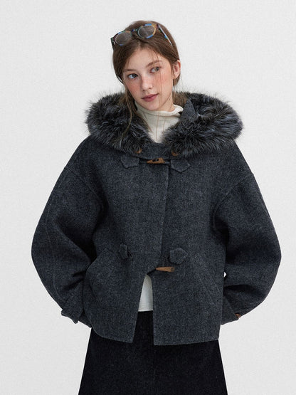 Winter Luxe Fur Toggle Coat