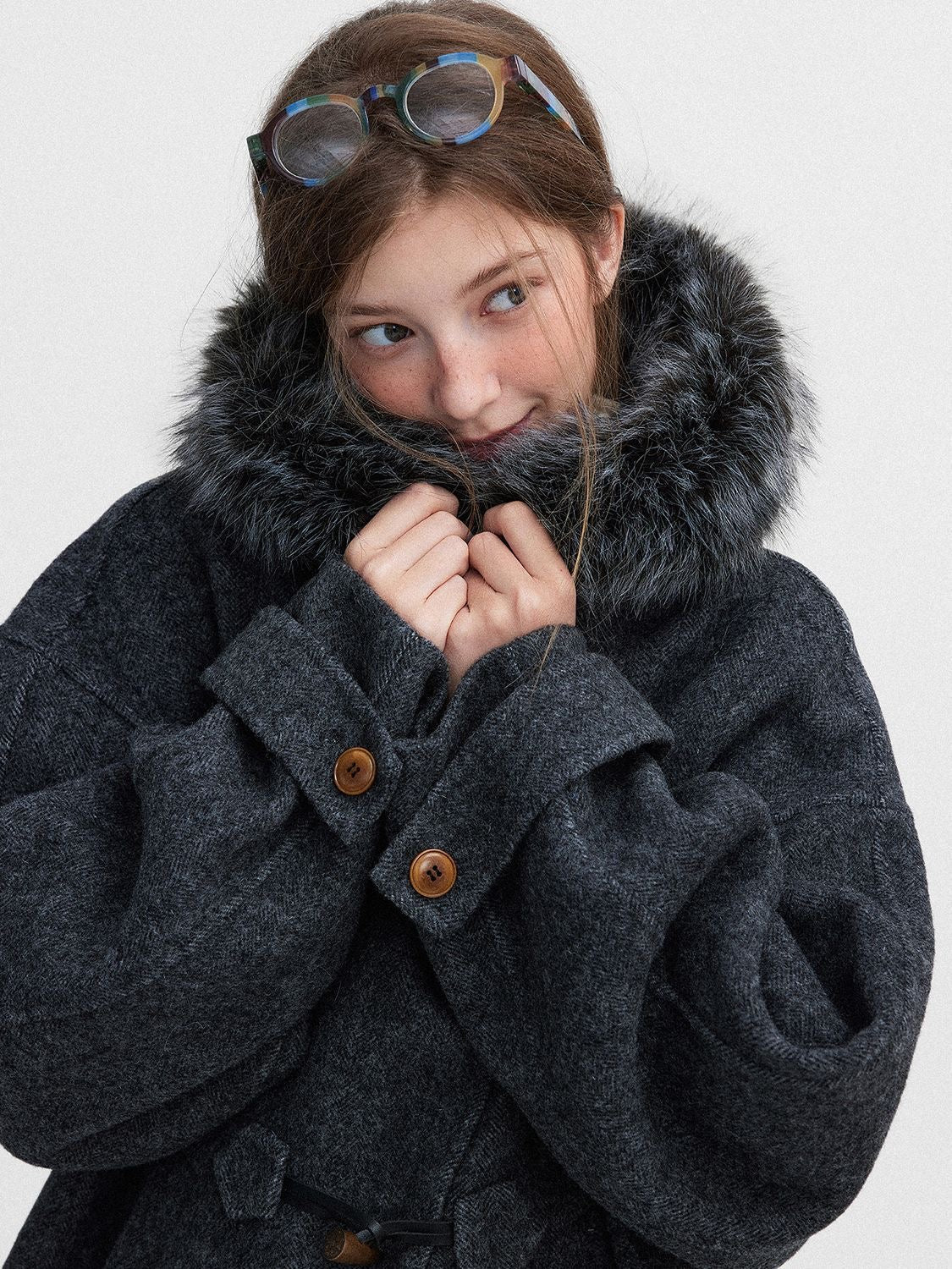 Winter Luxe Fur Toggle Coat