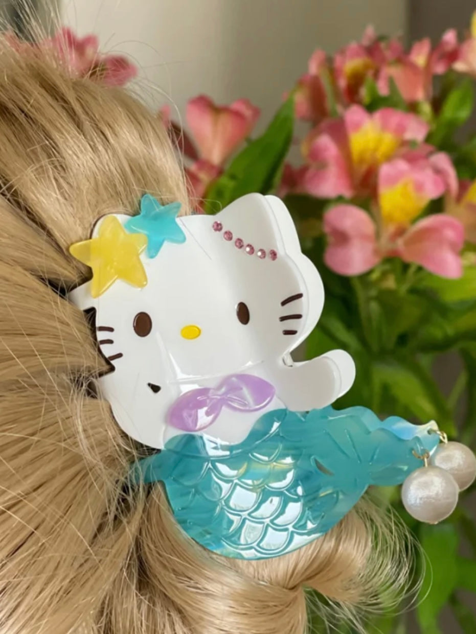 Hello Kitty Acetate Claw Clip