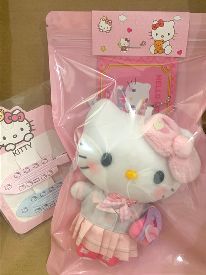 Hello Kitty 9" Plush (Academy Series) x 平成屋キャンパス Hello Kitty in Pink School Uniform | Heisei-ya 平成屋 Style Charm | Kawaii Sanrio Collectible
