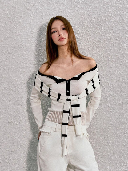 Plain Puzzles - Knot Stripe Knitwear