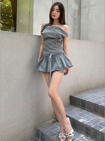 Puffy Ruffy - Grey Diamond Set