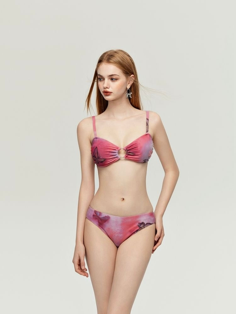 Butterfly Muffins - Pink Four-piece Bikini Set