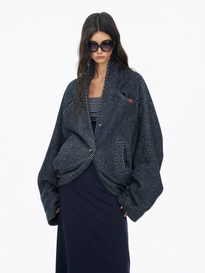 Oversized Pinstripe Jacket