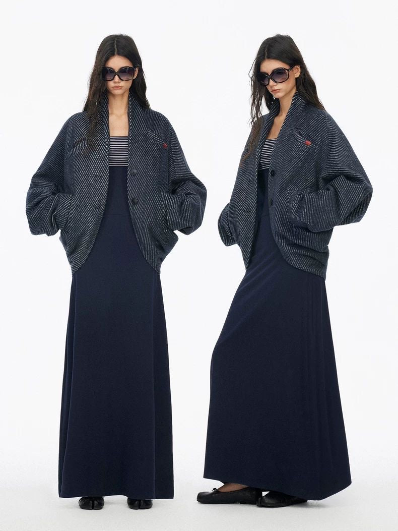 Oversized Pinstripe Jacket