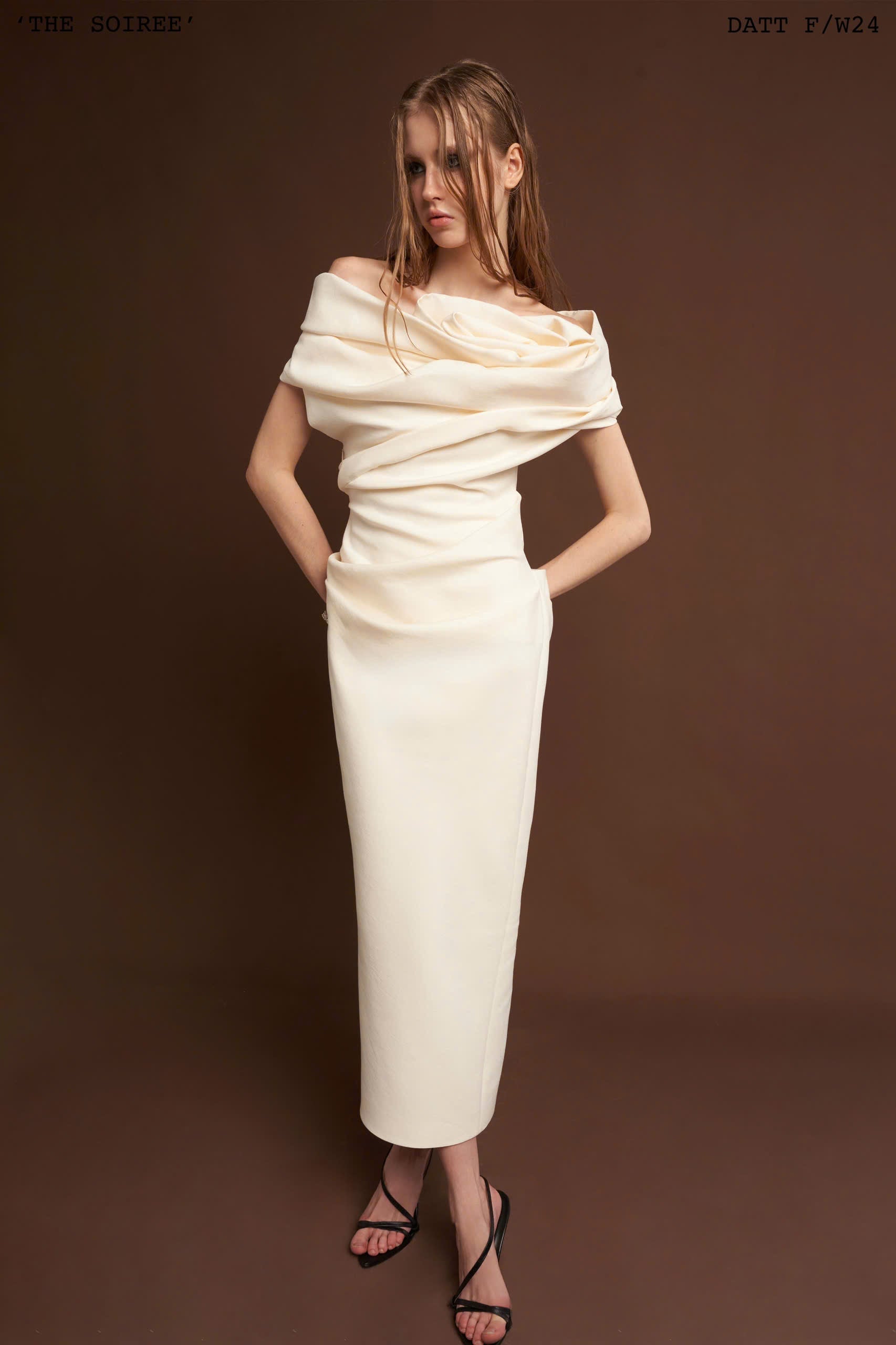 DATT ROSE DRAPED MIDI DRESS product image