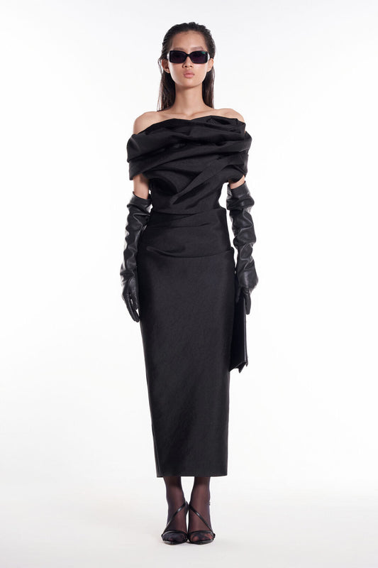 DATT ROSE DRAPED MIDI DRESS product image