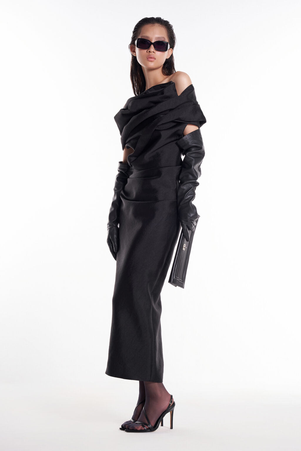 DATT ROSE DRAPED MIDI DRESS product image