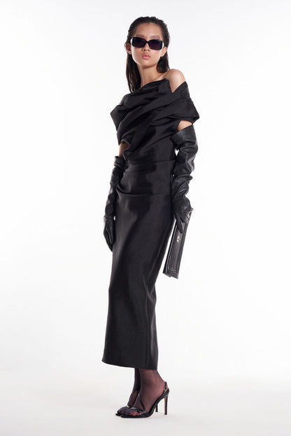 DATT ROSE DRAPED MIDI DRESS product image