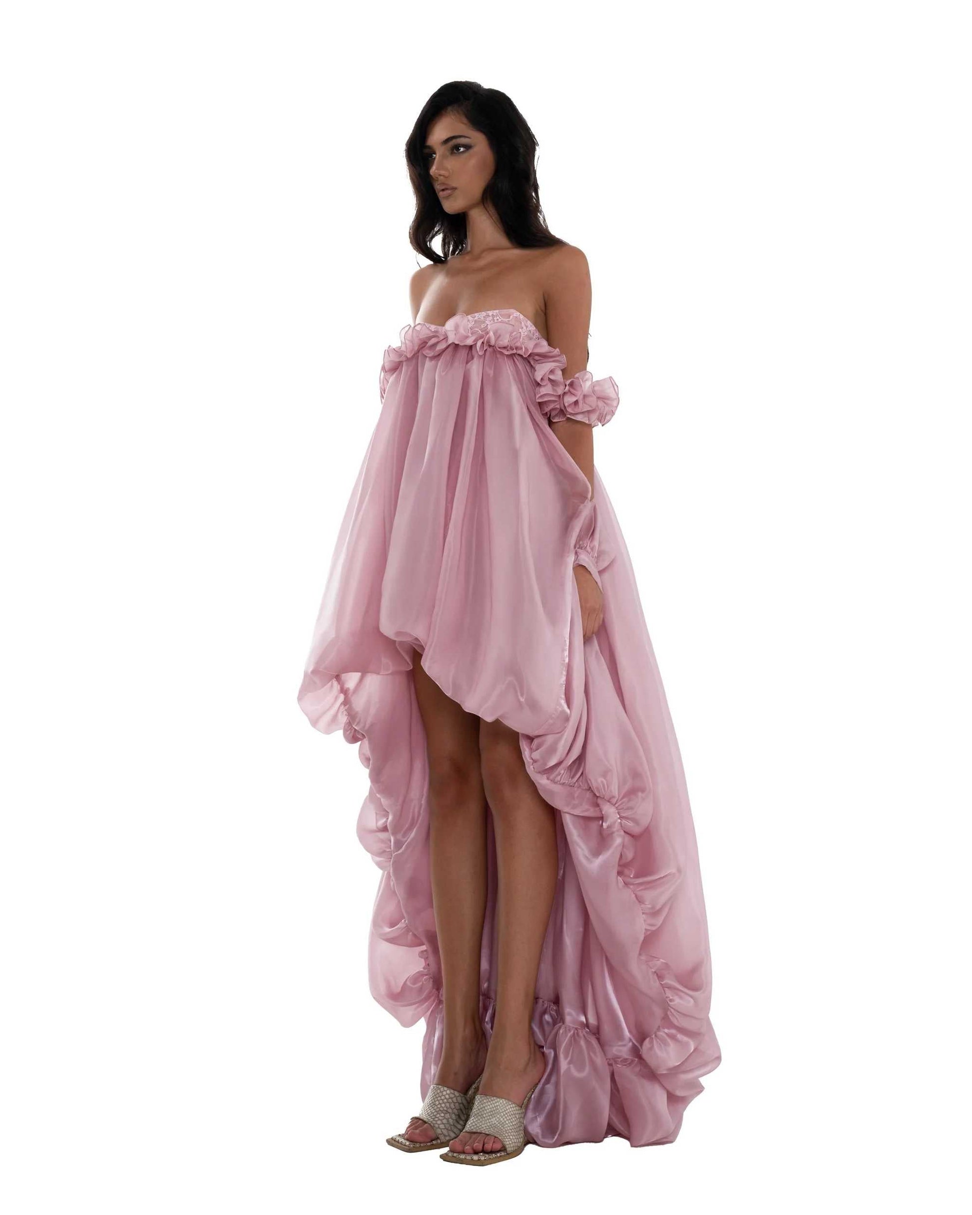 Huelleyrose Ily Dress-Pink