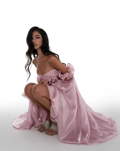 Huelleyrose Ily Dress-Pink
