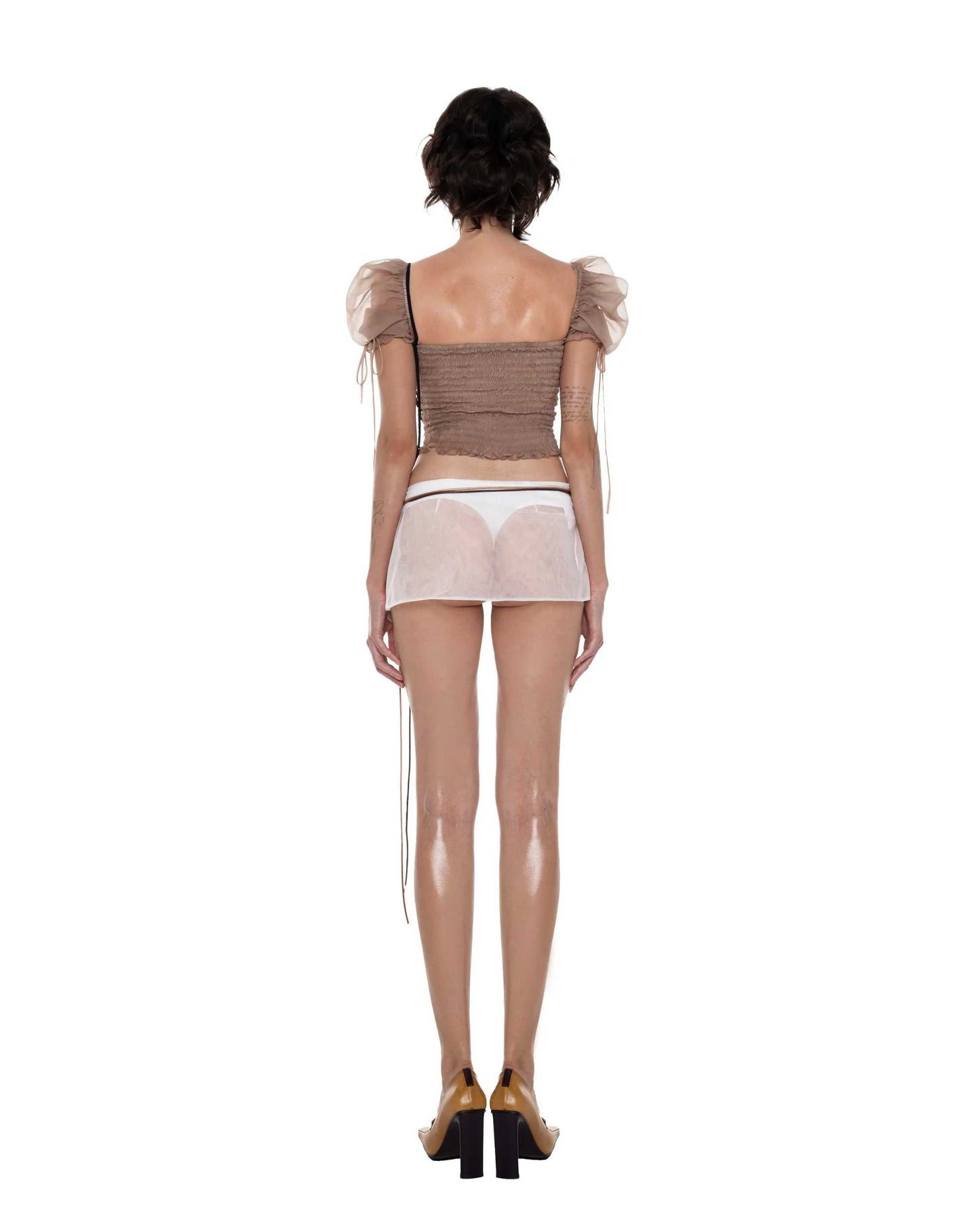 Huelleyrose Jennie Top & Jennie Skirt with Shell Belt
