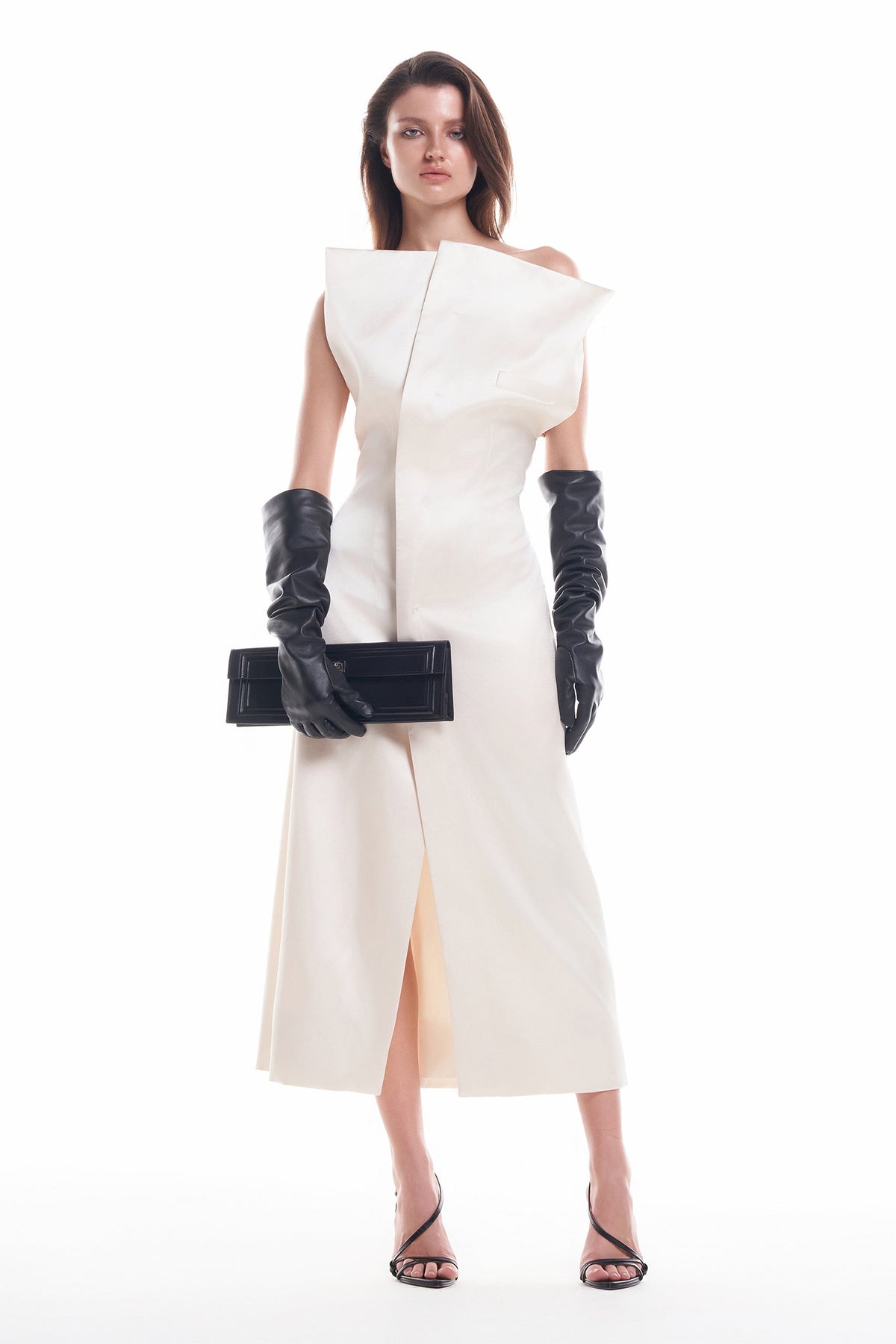 DATT FLORALE SILK MIDI DRESS(2COLOR) product image