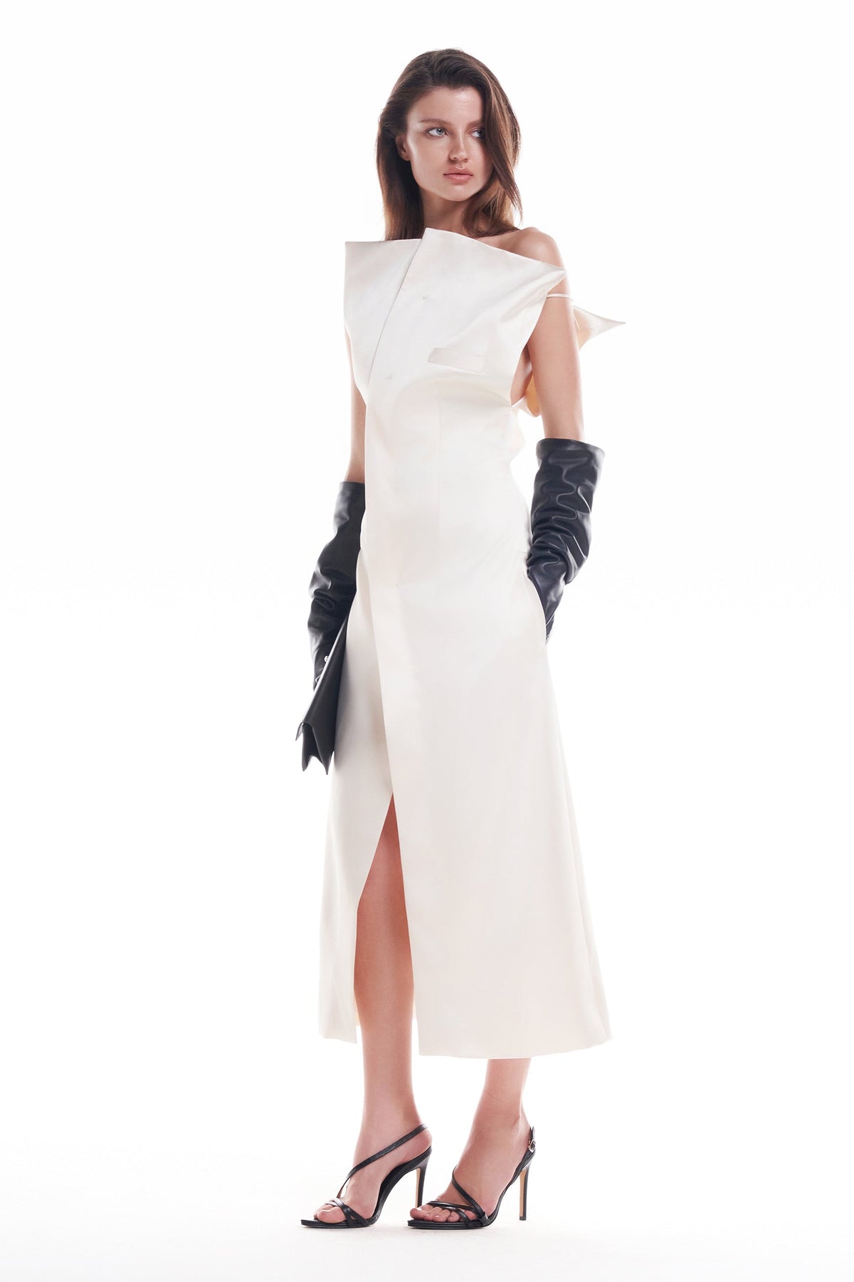 DATT FLORALE SILK MIDI DRESS(2COLOR) product image