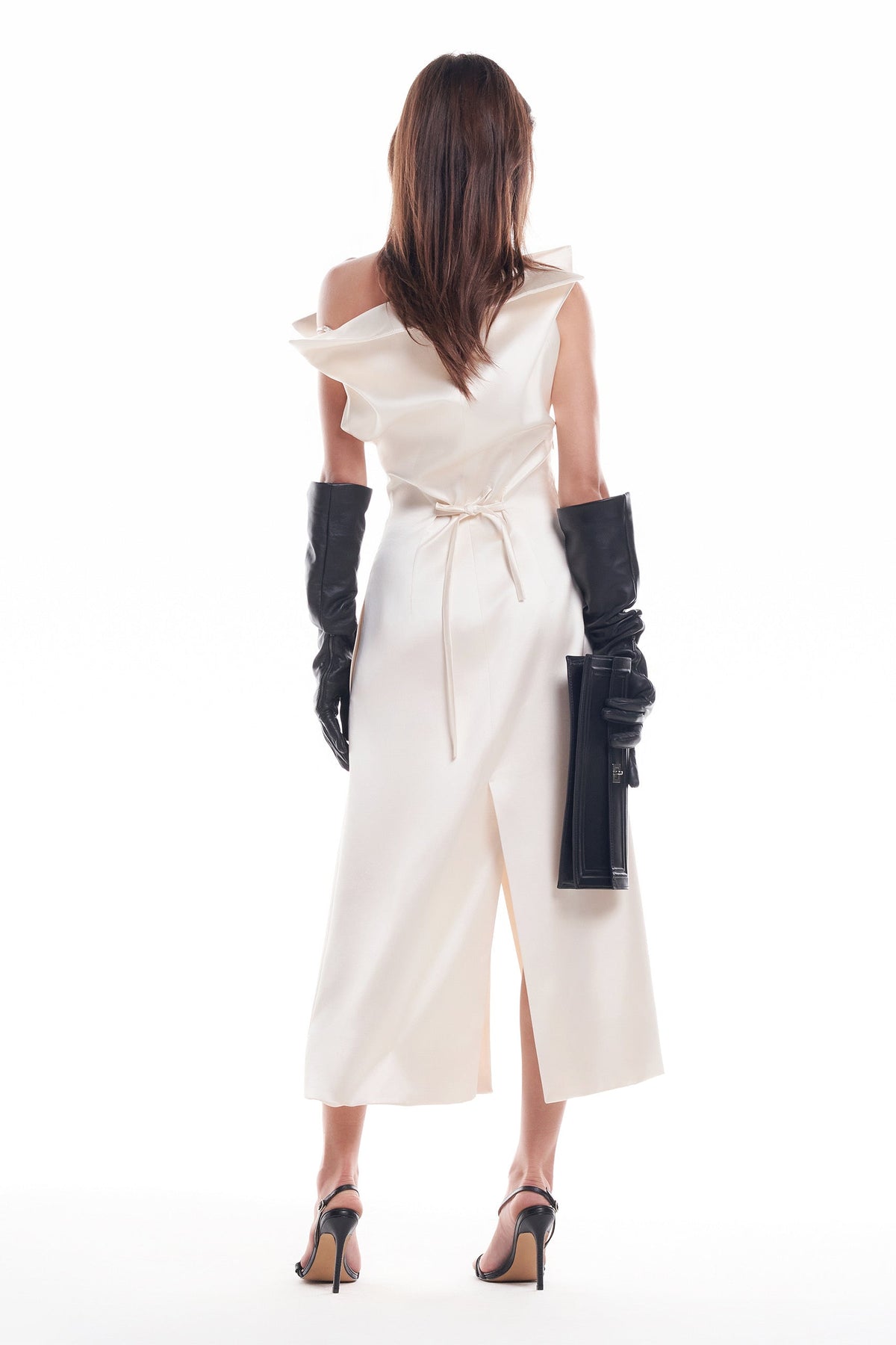 DATT FLORALE SILK MIDI DRESS(2COLOR) product image