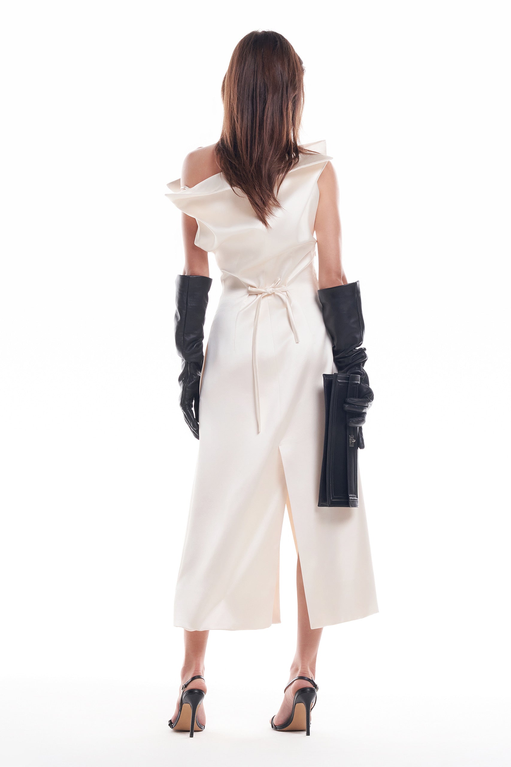 DATT FLORALE SILK MIDI DRESS(2COLOR) product image