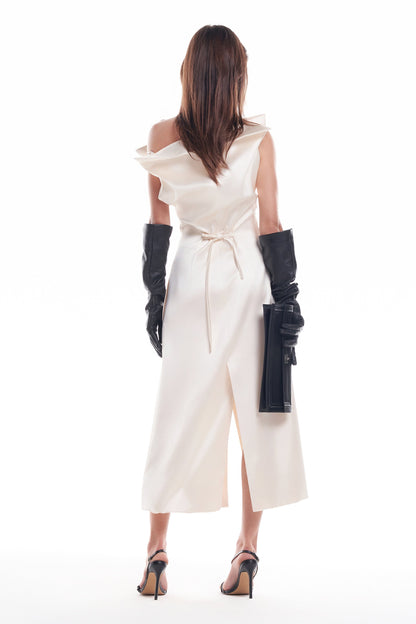 DATT FLORALE SILK MIDI DRESS(2COLOR) product image
