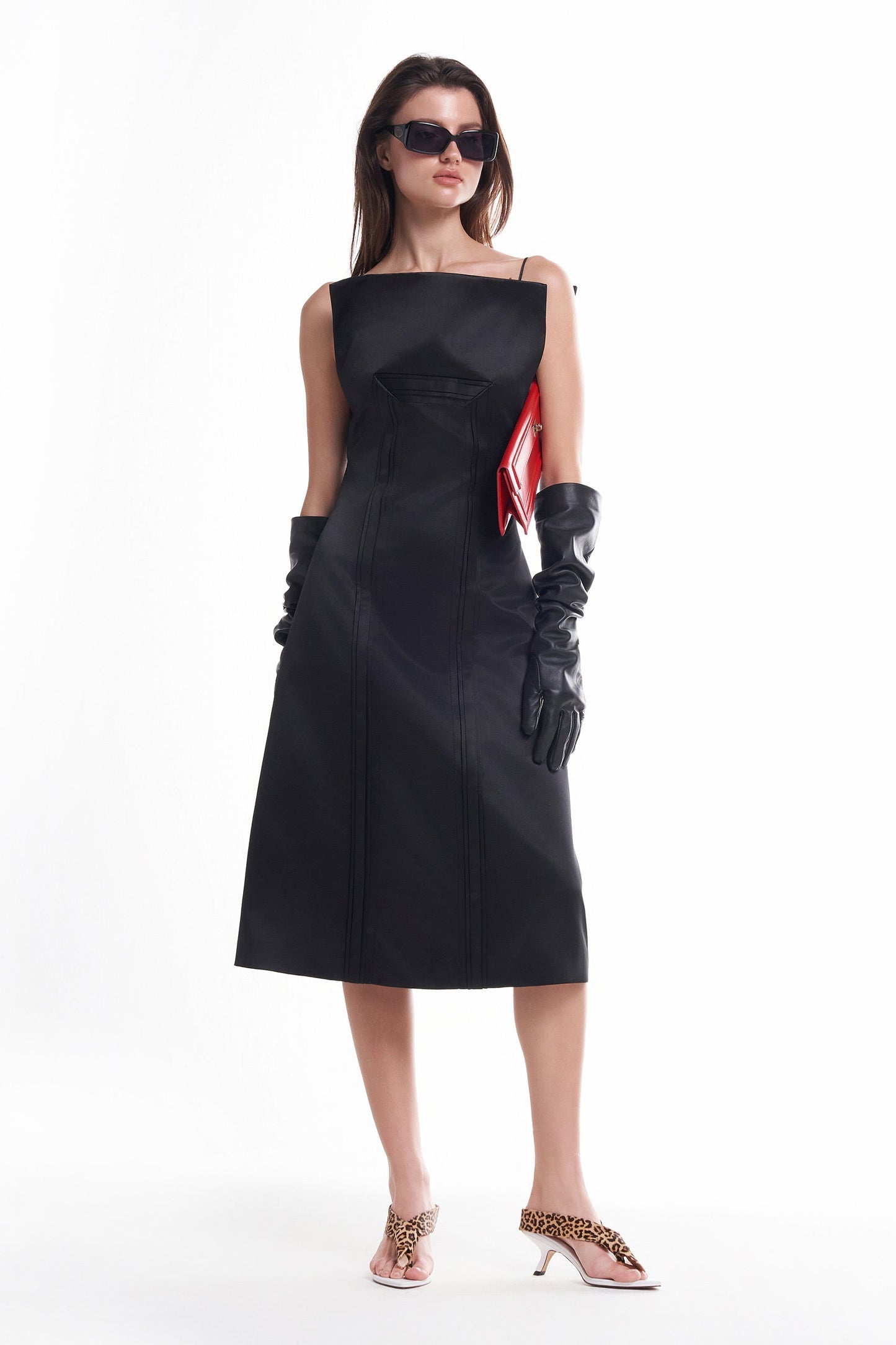 DATT FLORALE SILK MIDI DRESS(2COLOR) product image