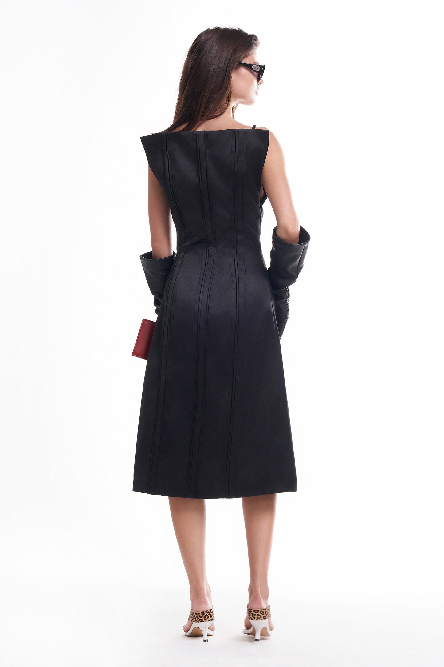 DATT FLORALE SILK MIDI DRESS(2COLOR) product image