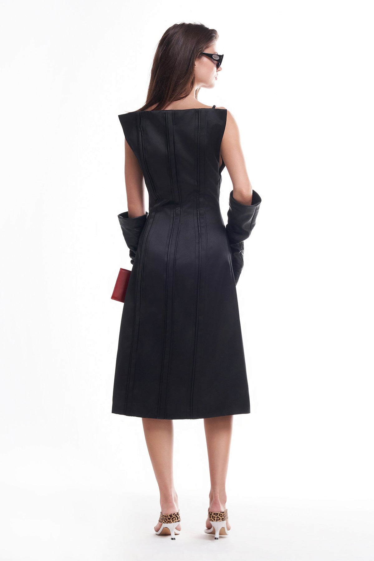DATT FLORALE SILK MIDI DRESS(2COLOR) product image