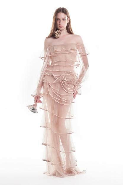 DATT FLEUR TULLE GOWN product image