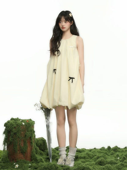 Dollcore Dream - Puff Dress with Multiple Bows