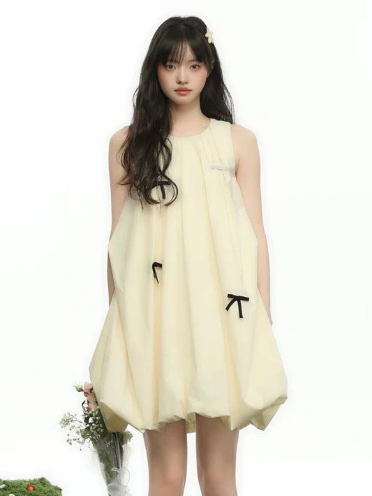 Dollcore Dream - Puff Dress with Multiple Bows