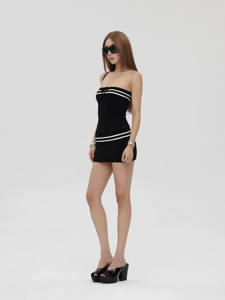 Black Bandeau Set