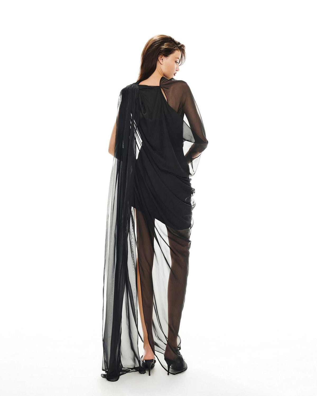 MUST HAVE Sheer-draped maxi dress — Must Have