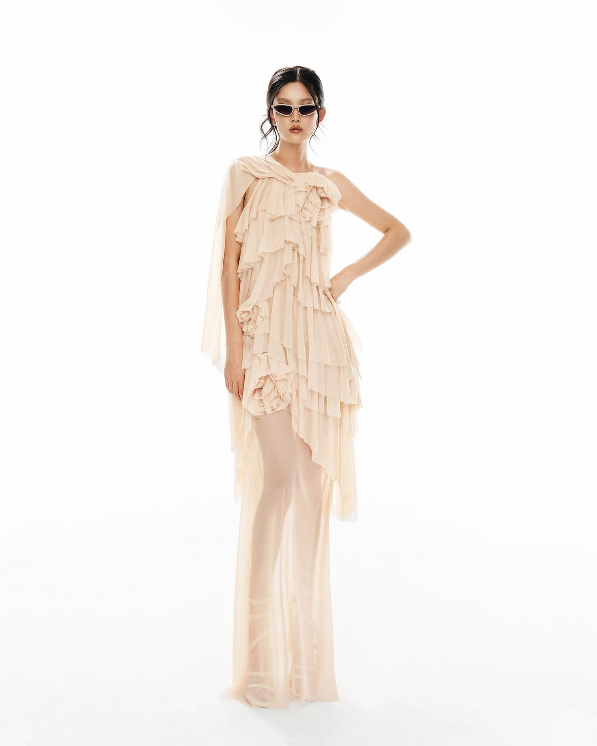 MUST HAVE Tiered one-shoulder maxi dress — Must Have