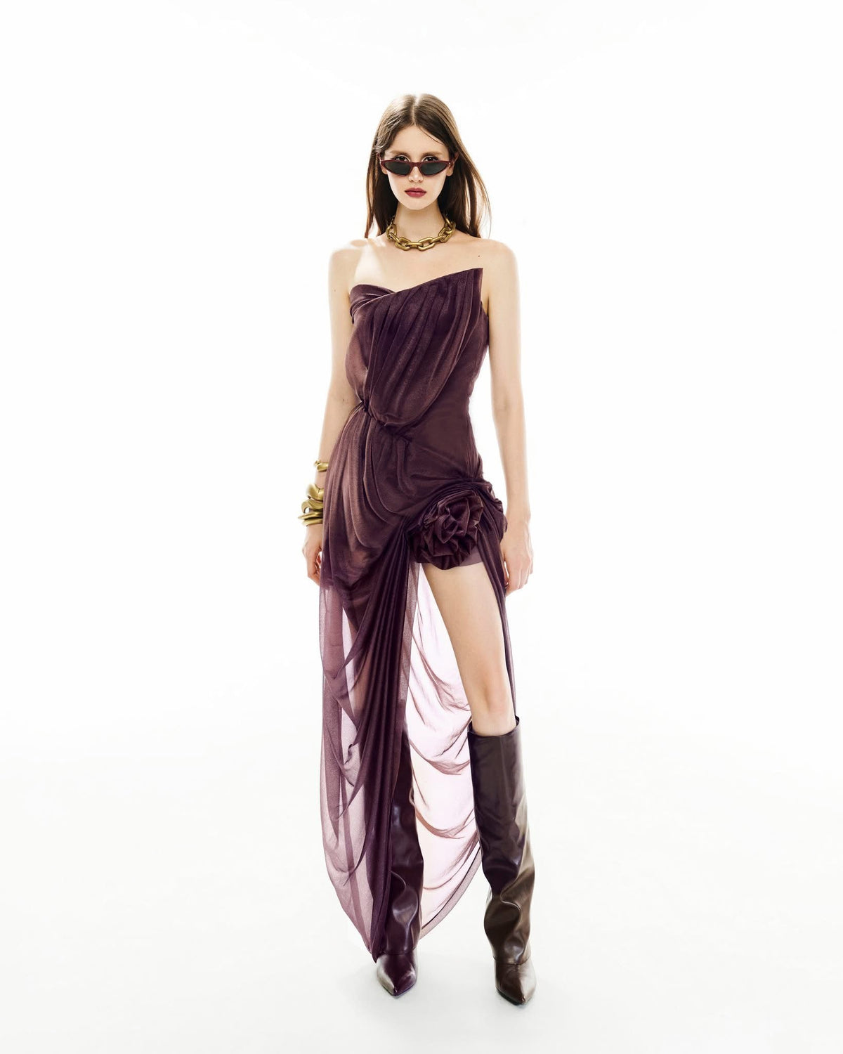 MUST HAVE Structured strapless asymmetric dress — Must Have