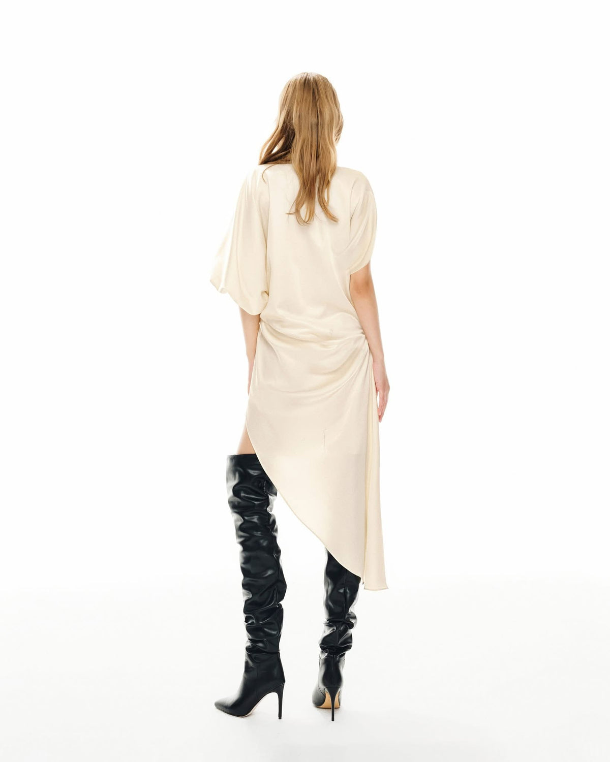 MUST HAVE Cream Wrap dress — Must Have