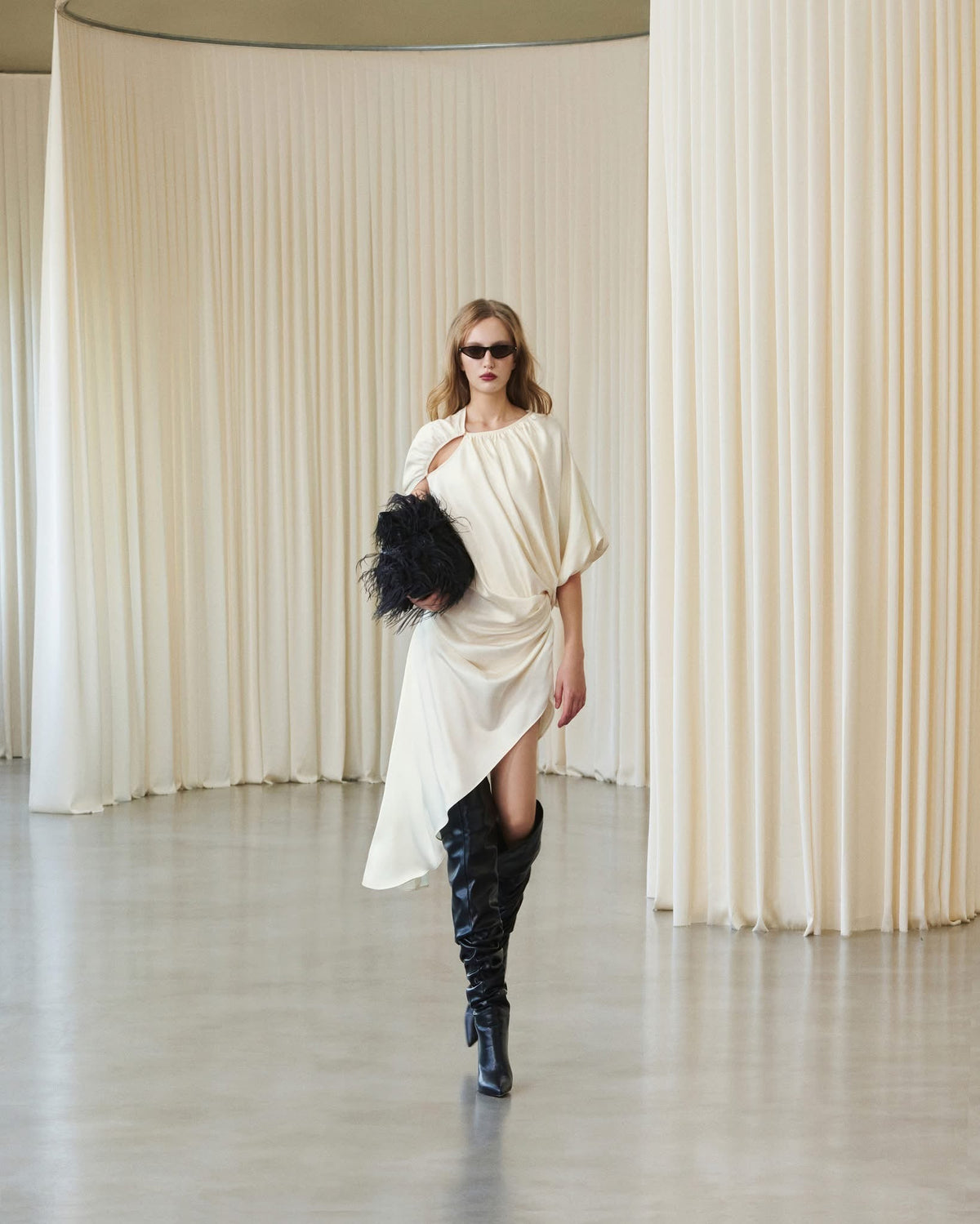 MUST HAVE Cream Wrap dress — Must Have