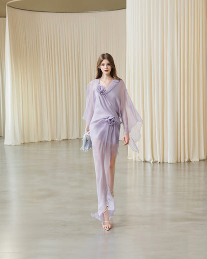 MUST HAVE Floral wrap gown-dress — Must Have