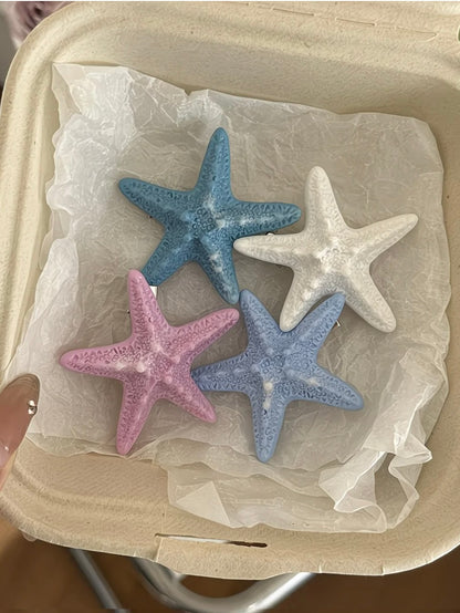 Ocean Starfish & Seashell Hair Clip – Coastal Style Hair Accessory