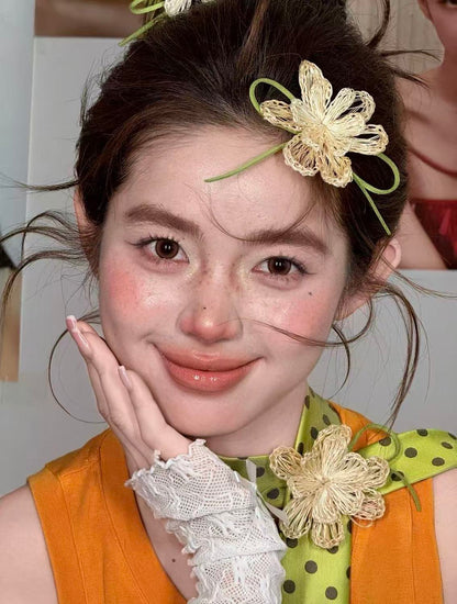 Handmade Floral Hair Clip – Vintage Inspired Flower Hair Accessory