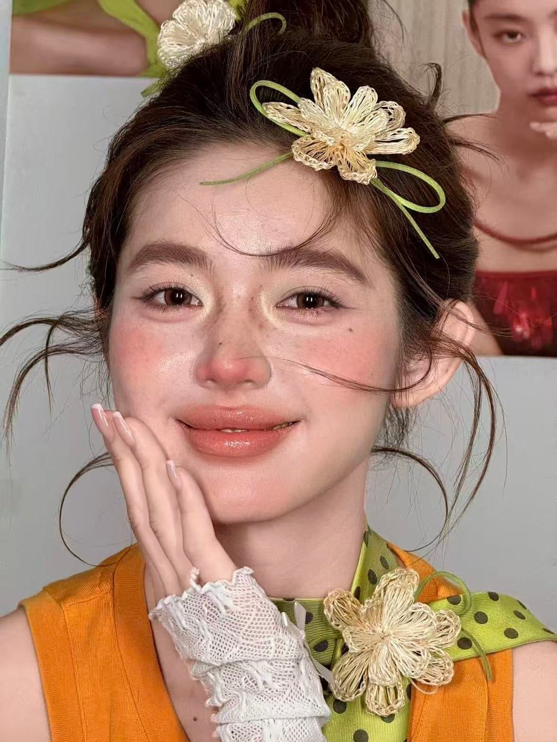 Handmade Floral Hair Clip – Vintage Inspired Flower Hair Accessory