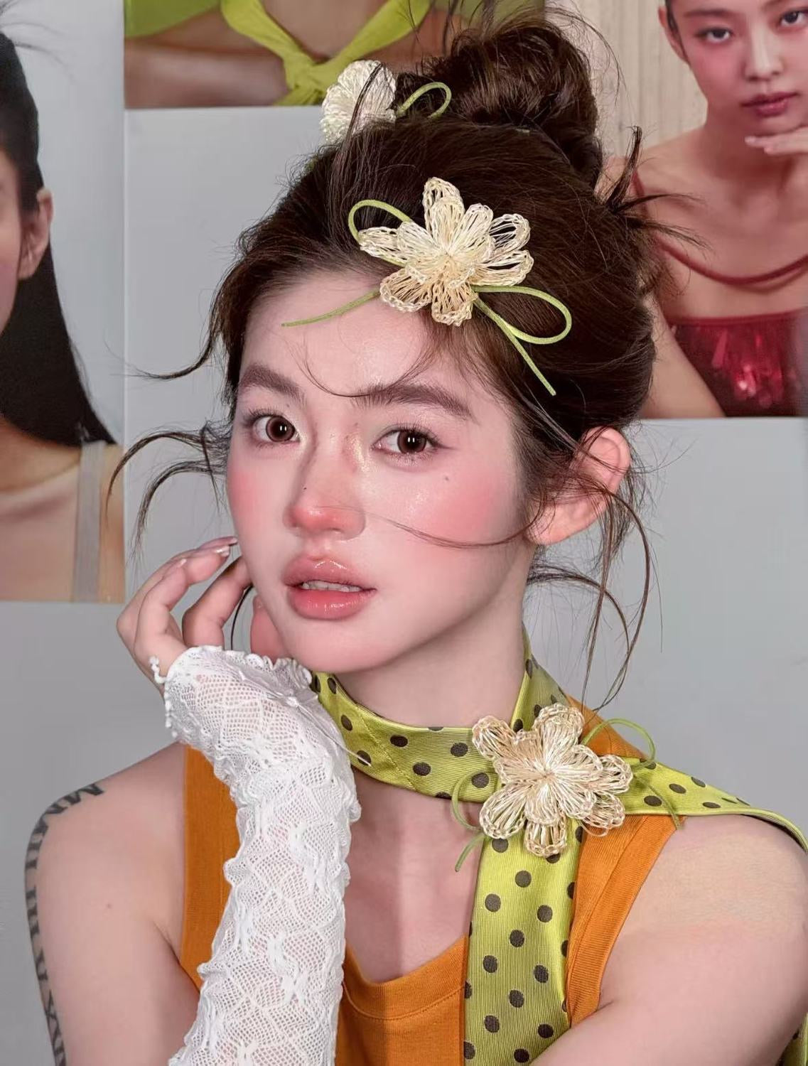 Handmade Floral Hair Clip – Vintage Inspired Flower Hair Accessory