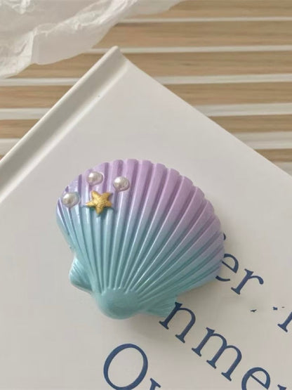 Ocean Starfish & Seashell Hair Clip – Coastal Style Hair Accessory