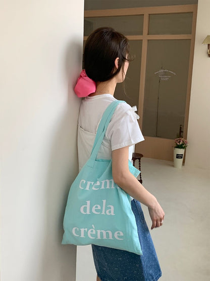 Minimalist Canvas Tote Bag – Large Capacity Everyday Shoulder Bag