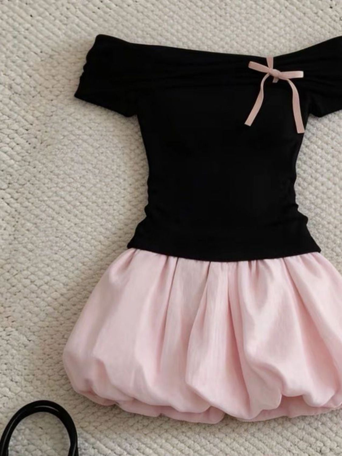 INNA Name Coquette Bubble Hem Mini Dress Set