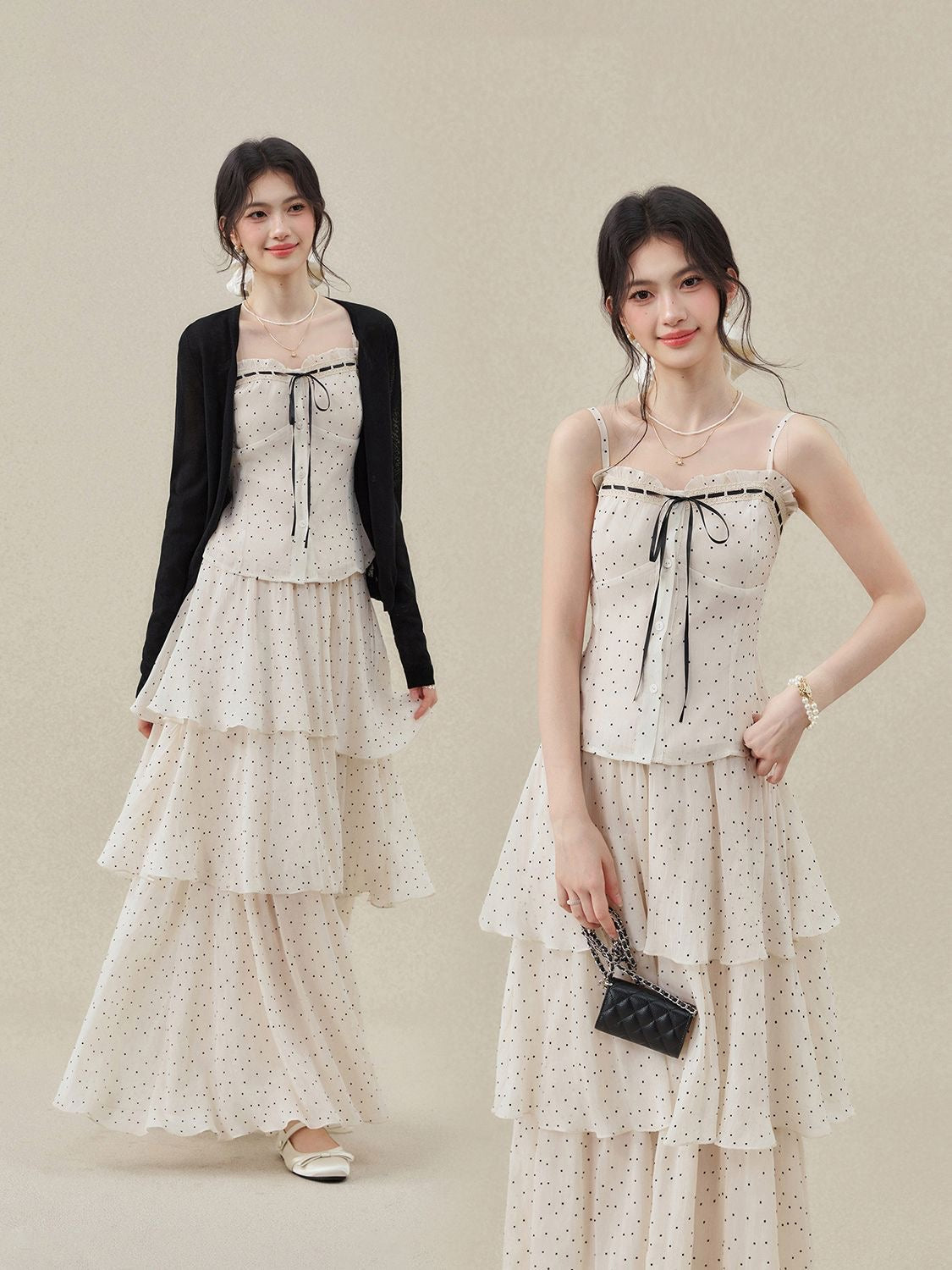 INNA Madeleine Polka Dot Maxi Set