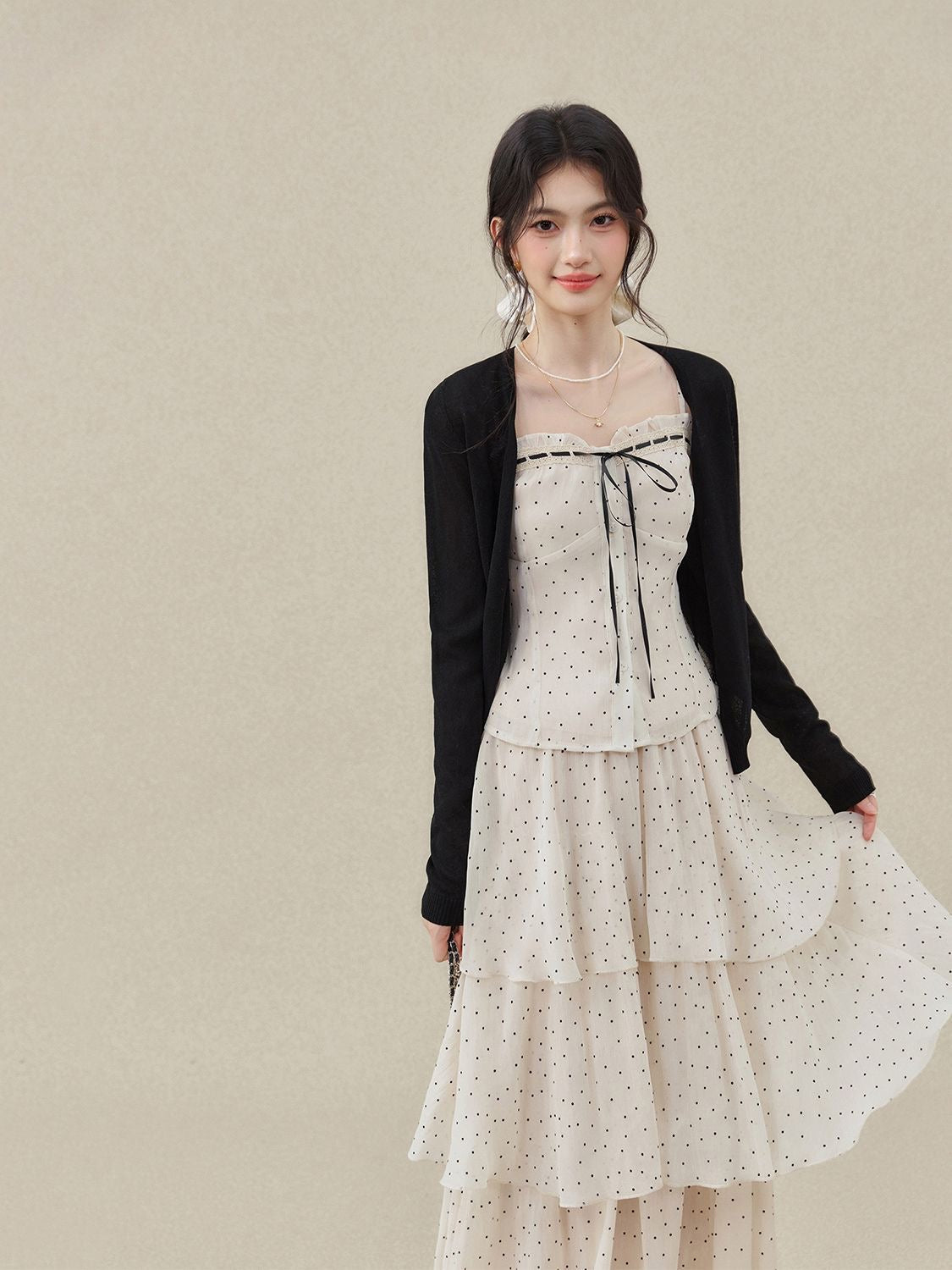 INNA Madeleine Polka Dot Maxi Set