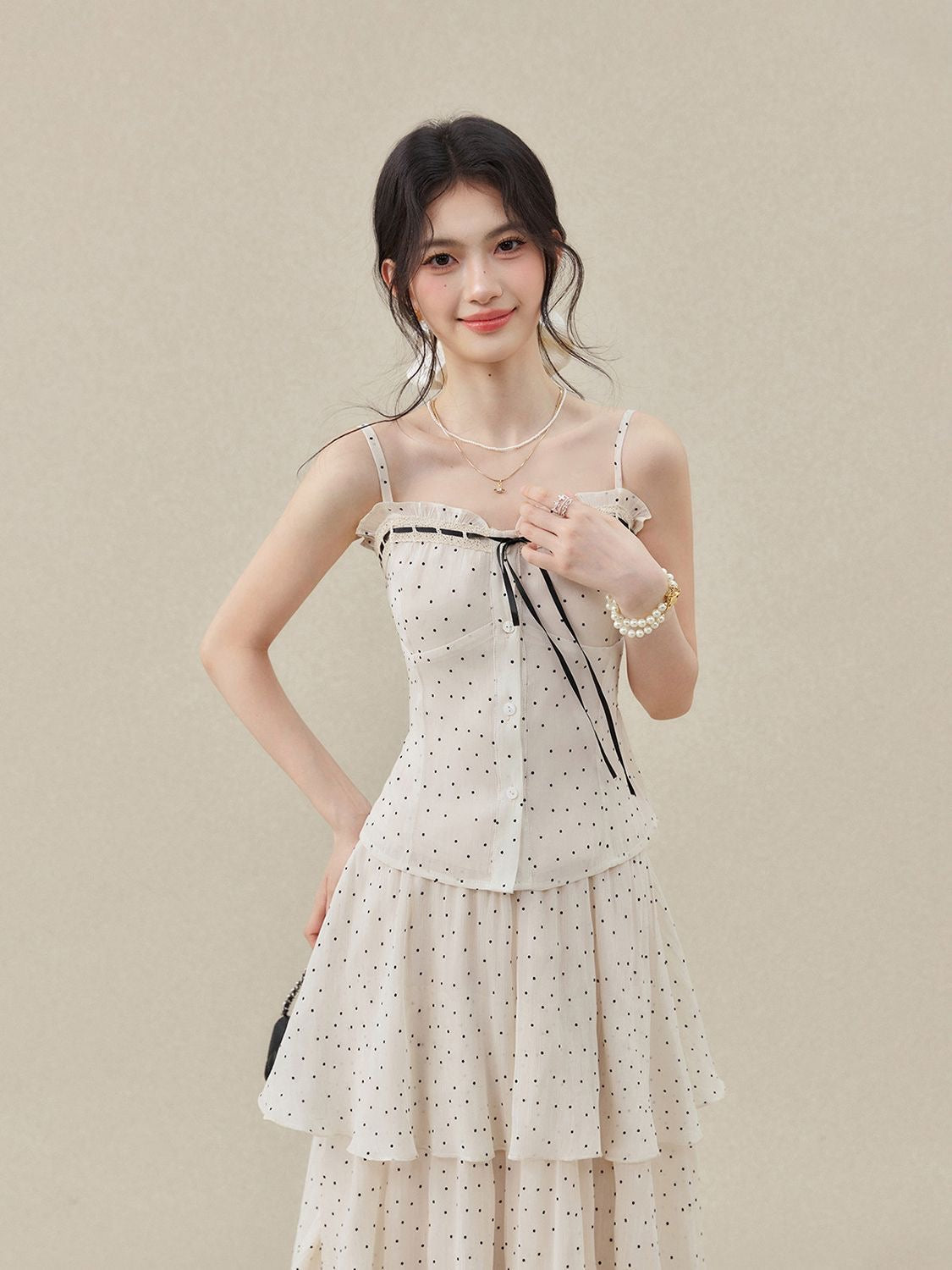 INNA Madeleine Polka Dot Maxi Set
