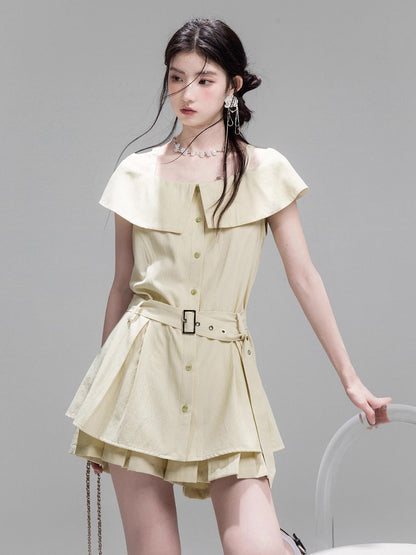 INNA Valencia Belted Skort Set