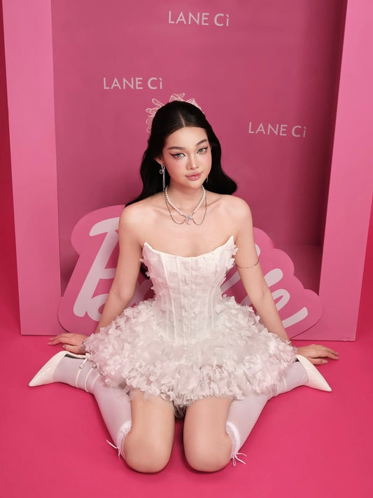 [品牌授权] LANE Cì Swan dress